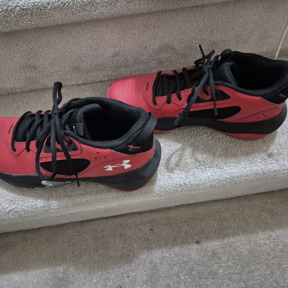 Under Armour Red and Black Athletic Shoes